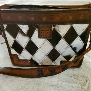 STS Ranchwear Cowhide Leather Concealed Carry Crossbody Purse